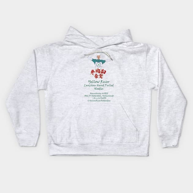 Fasbytes Lanzhan Hand Pulled Noodles, Rotterdam Kids Hoodie by FasBytes